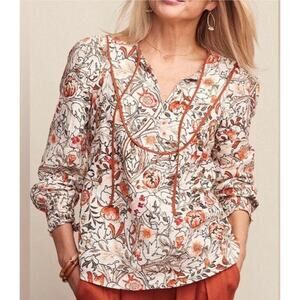 Matilda Jane Women’s Meadow Brook Peasant Gauze Blouse Size Small NWT